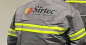 Costas do uniforme SIRTEC