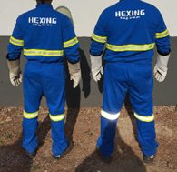 Costas do uniforme HEXING 1